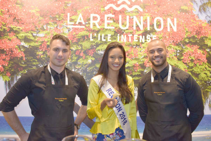 Morgane Soucramanien au salon Top Résa 2018 à Paris