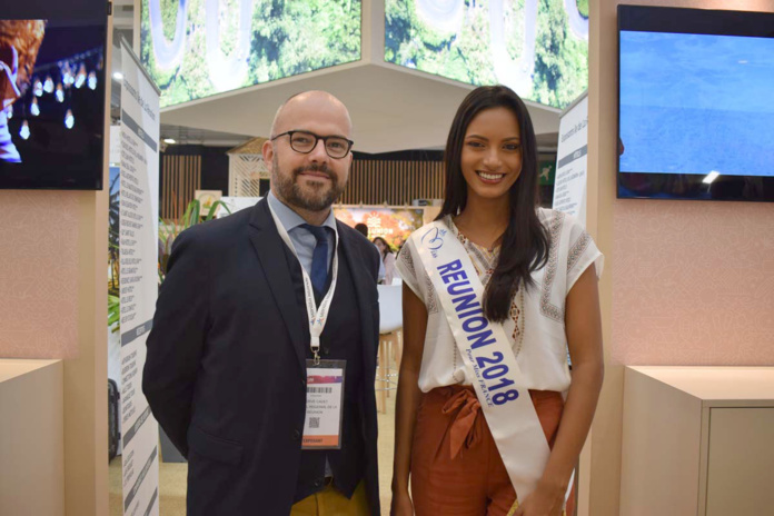 Morgane Soucramanien au salon Top Résa 2018 à Paris