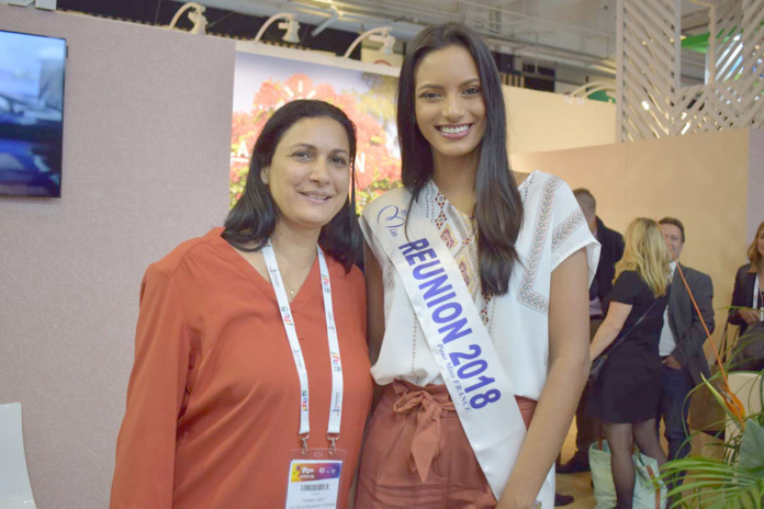 Morgane Soucramanien au salon Top Résa 2018 à Paris