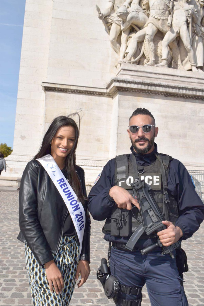 Plutôt bien protégée notre Miss Réunion!