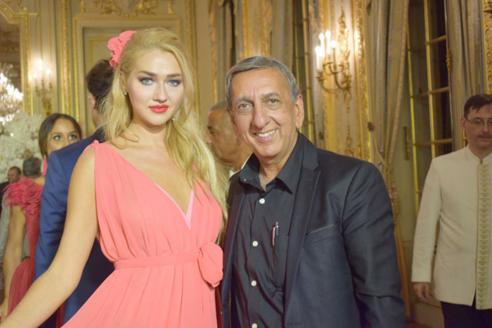 Angelina Kali, top model, et Aziz Patel Angelina Kali, top model, et Aziz Patel