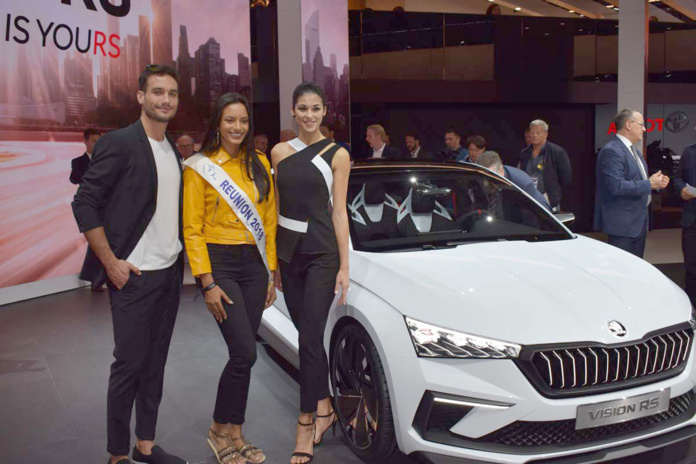 Miss Réunion 2018 au Mondial de l'Auto à Paris