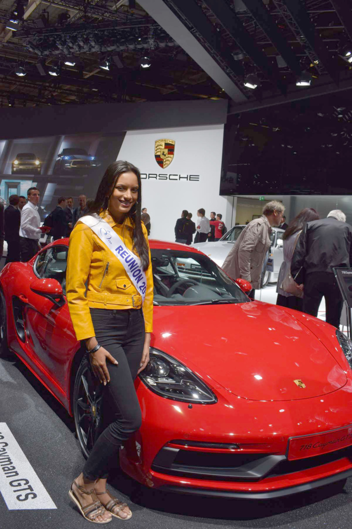 Miss Réunion 2018 au Mondial de l'Auto à Paris