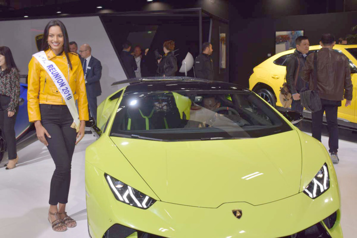 Miss Réunion 2018 au Mondial de l'Auto à Paris