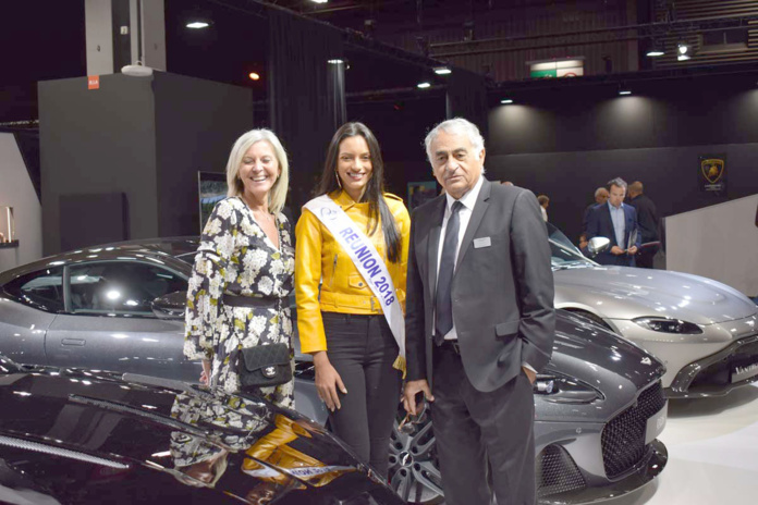 Miss Réunion 2018 au Mondial de l'Auto à Paris