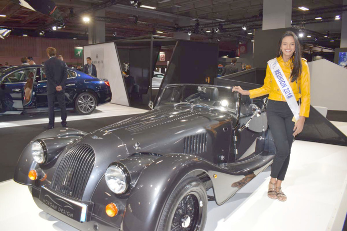 Miss Réunion 2018 au Mondial de l'Auto à Paris