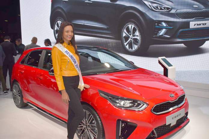 Miss Réunion 2018 au Mondial de l'Auto à Paris