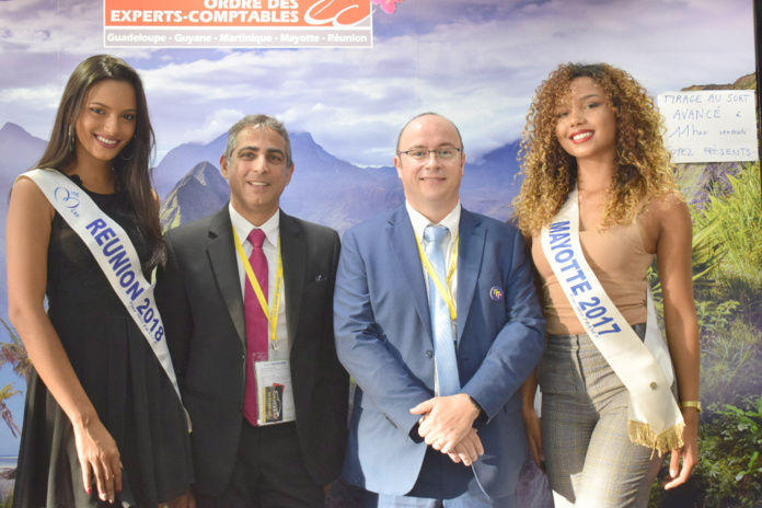 Morgane Soucramanien, Mo Kalfane, président du Conseil de Mayotte, Rémy Amato, président du Conseil de La Réunion, et Vanylle Emasse