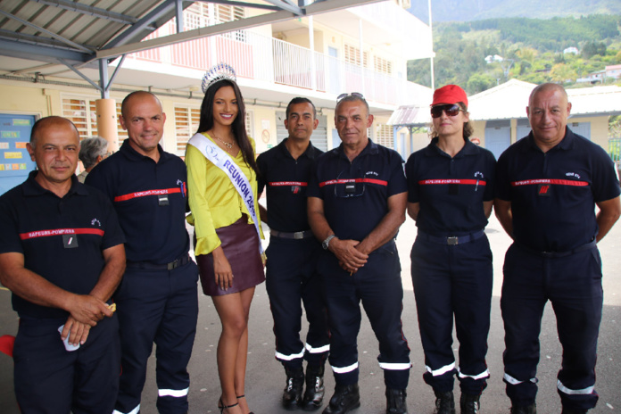 Avec les pompiers de Cilaos