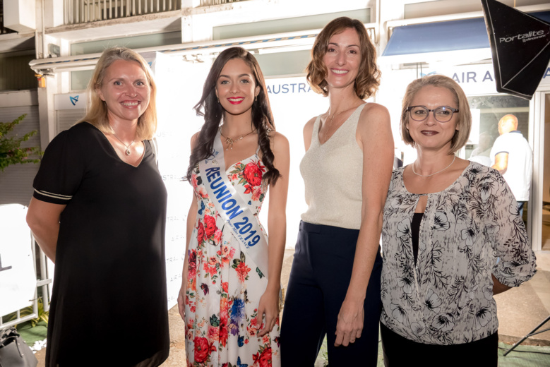 Morgane Lebon à l'inauguration de l'agence rénovée d'Air Austral