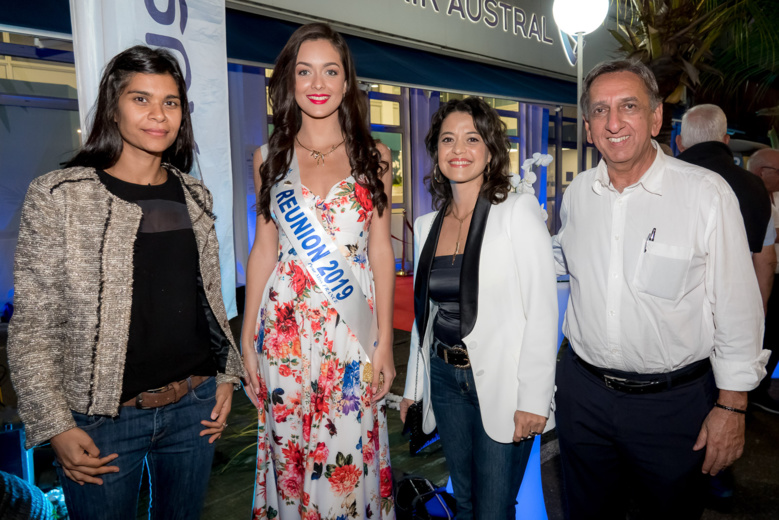 Morgane Lebon à l'inauguration de l'agence rénovée d'Air Austral