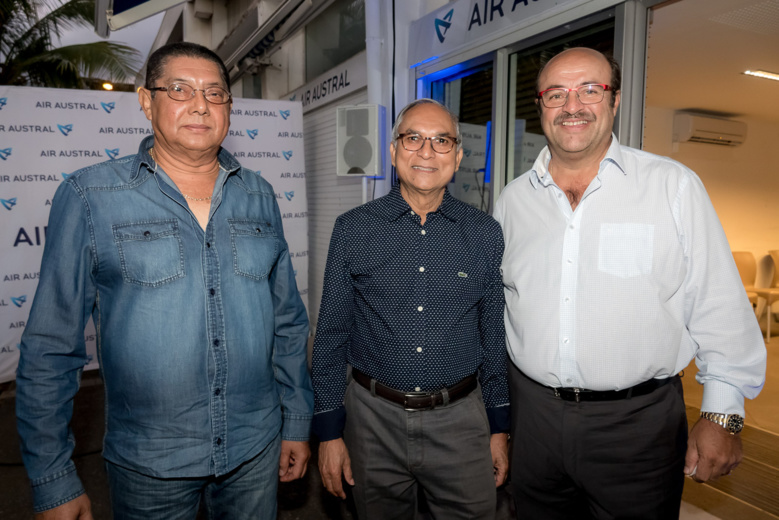 Morgane Lebon à l'inauguration de l'agence rénovée d'Air Austral