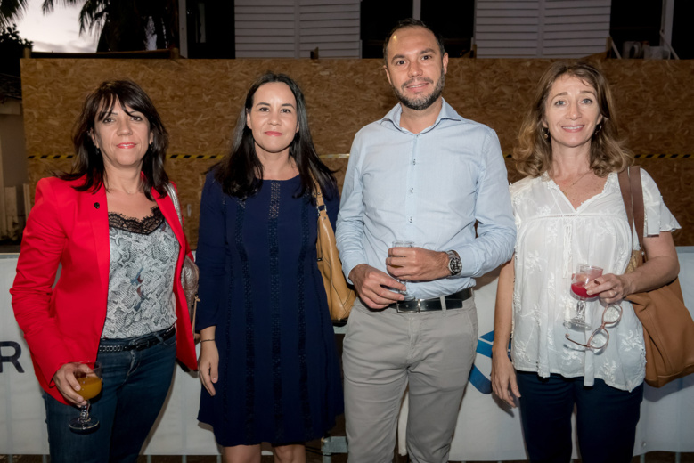 Morgane Lebon à l'inauguration de l'agence rénovée d'Air Austral