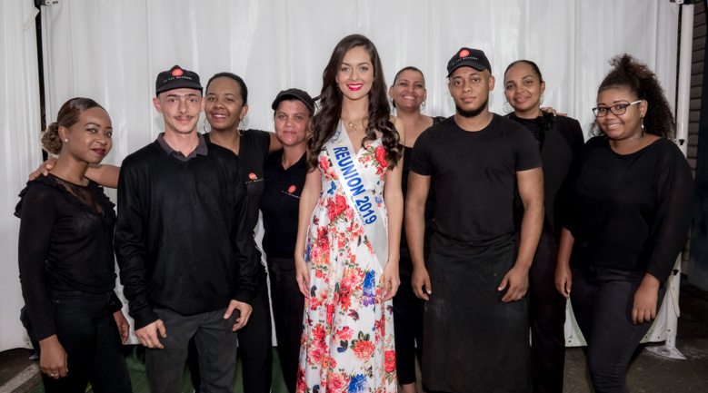 Morgane Lebon à l'inauguration de l'agence rénovée d'Air Austral Morgane Lebon à l'inauguration de l'agence rénovée d'Air Austral