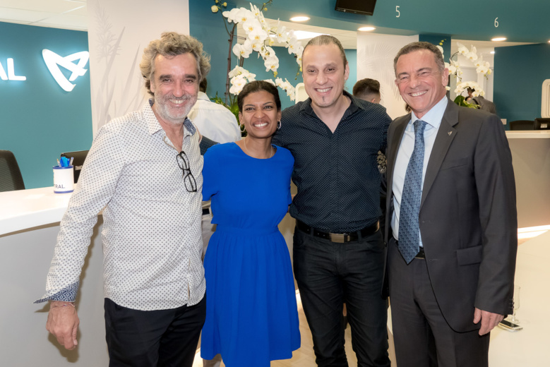 Morgane Lebon à l'inauguration de l'agence rénovée d'Air Austral