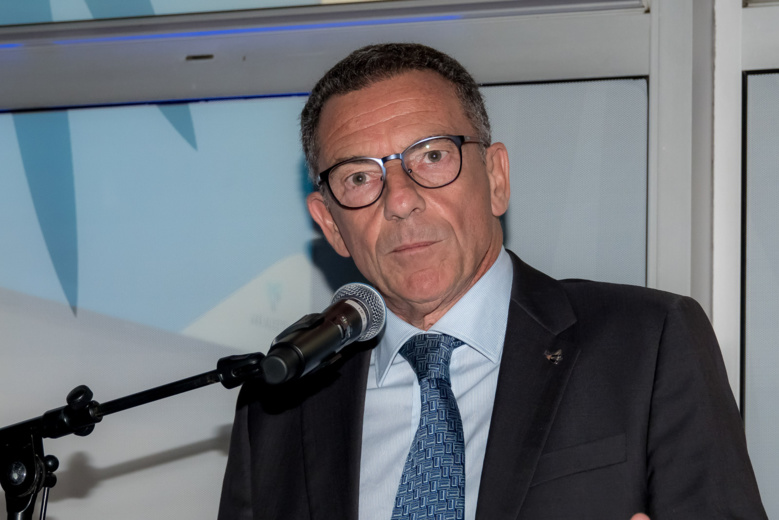 Morgane Lebon à l'inauguration de l'agence rénovée d'Air Austral