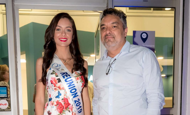 Morgane Lebon à l'inauguration de l'agence rénovée d'Air Austral Morgane Lebon à l'inauguration de l'agence rénovée d'Air Austral