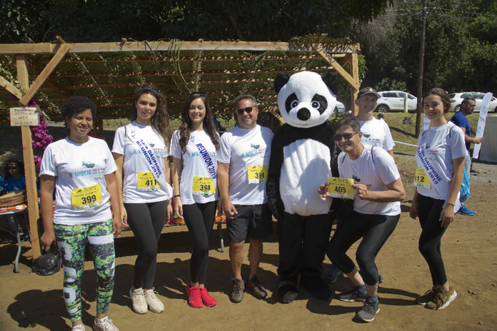 Miss Réunion 2019 et ses dauphines au Pandathlon 2019 à l'Entre-Deux