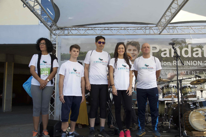 Miss Réunion 2019 et ses dauphines au Pandathlon 2019 à l'Entre-Deux