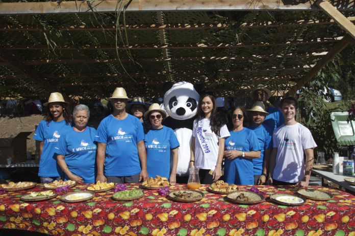 Miss Réunion 2019 et ses dauphines au Pandathlon 2019 à l'Entre-Deux