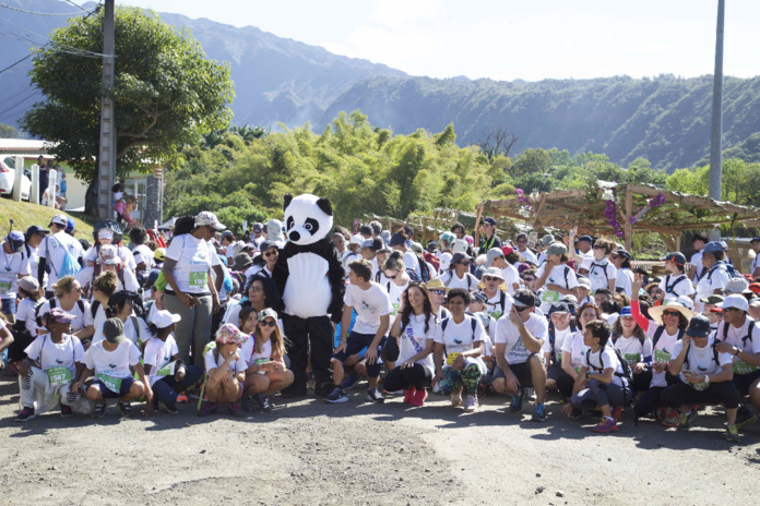 Miss Réunion 2019 et ses dauphines au Pandathlon 2019 à l'Entre-Deux