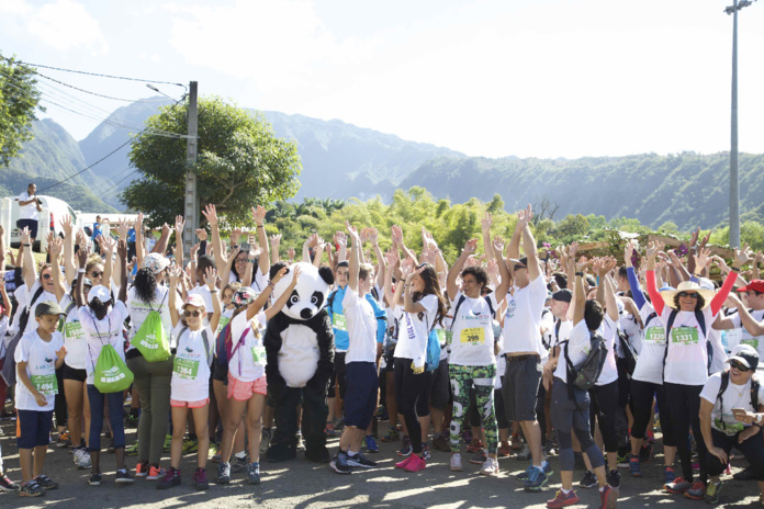 Miss Réunion 2019 et ses dauphines au Pandathlon 2019 à l'Entre-Deux