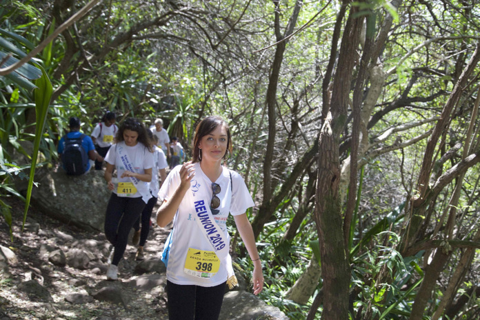Miss Réunion 2019 et ses dauphines au Pandathlon 2019 à l'Entre-Deux