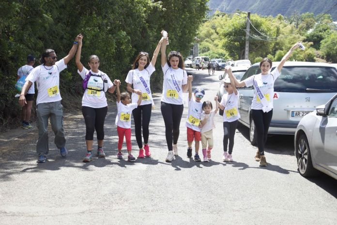Miss Réunion 2019 et ses dauphines au Pandathlon 2019 à l'Entre-Deux