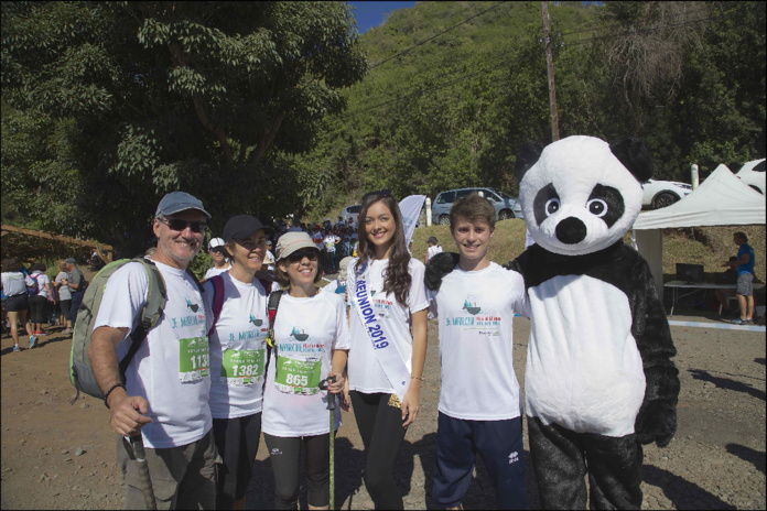 Miss Réunion 2019 et ses dauphines au Pandathlon 2019 à l'Entre-Deux