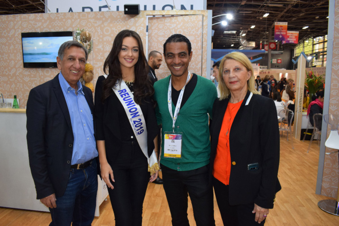 Aziz Patel, Morgane Lebon, Fabrice Abriel, ex-footballeur pro devenu consultant, et Claudine Wolff