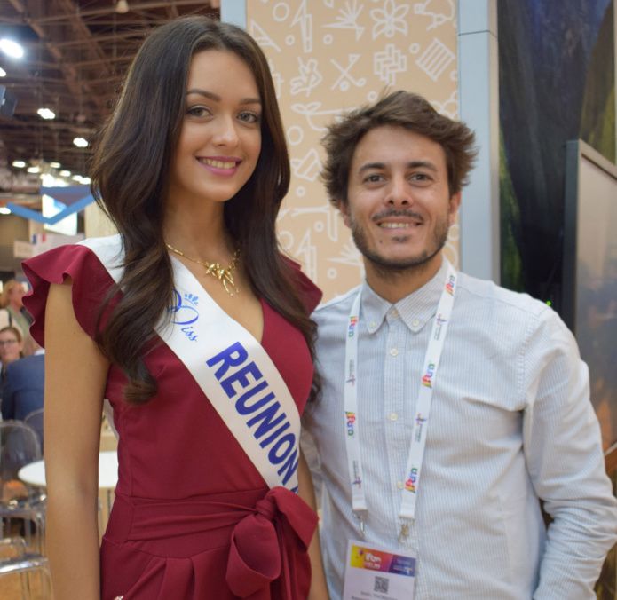 Morgane avec Maël Thomassin, du service Communication de l'IRT