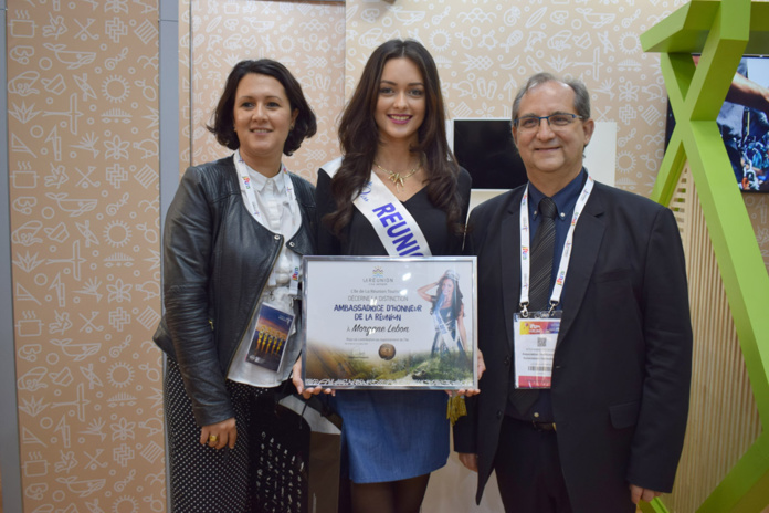 Morgane Lebon, Miss Réunion 2019, et Stéphane Fouassin, président de l'IRT Morgane Lebon, Miss Réunion 2019, et Stéphane Fouassin, président de l'IRT
