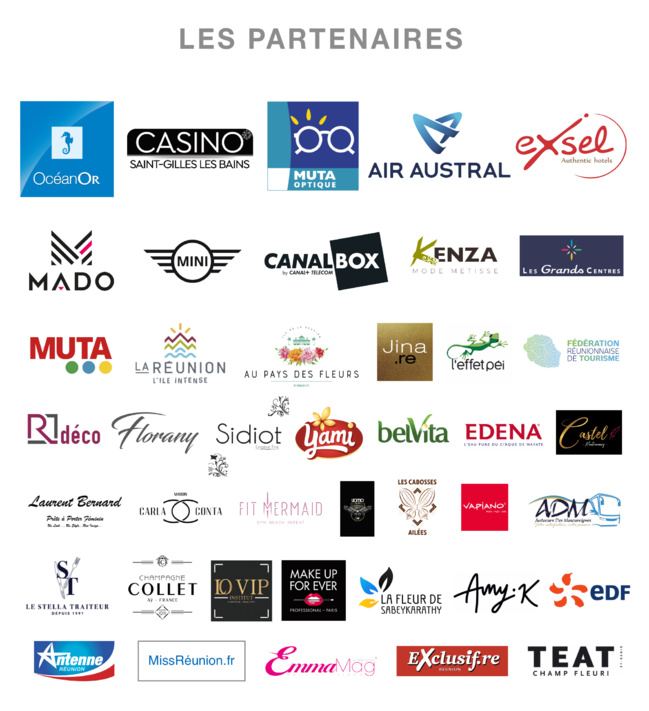 Les Partenaires Miss Réunion 2021