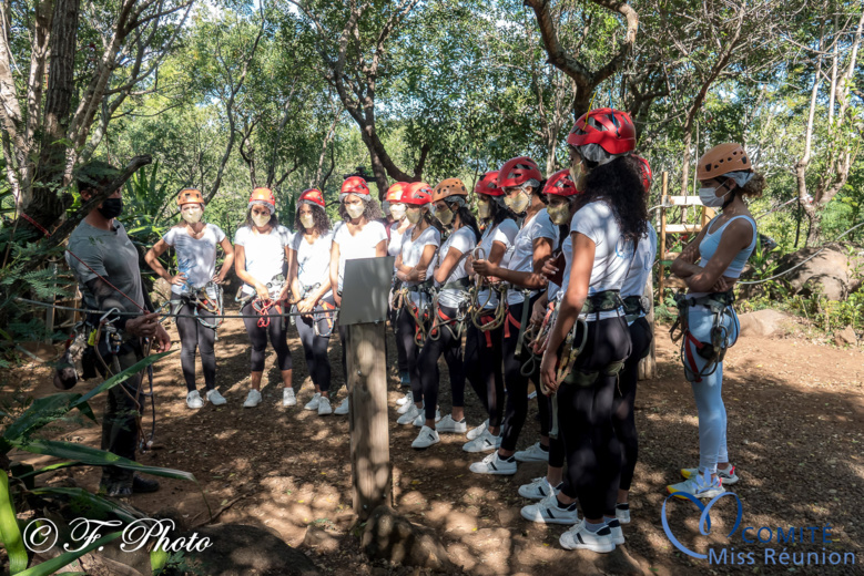 Séquence accrobranche à Acroroc Parc Aventure pour les candidates 2021 Séquence accrobranche à Acroroc Parc Aventure pour les candidates 2021