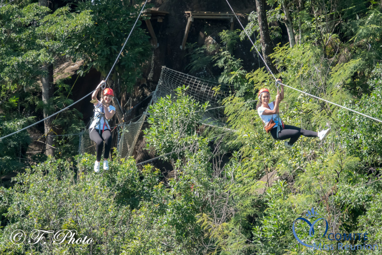 Séquence accrobranche à Acroroc Parc Aventure pour les candidates 2021