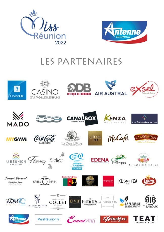 Partenaires Miss Réunion 2022
