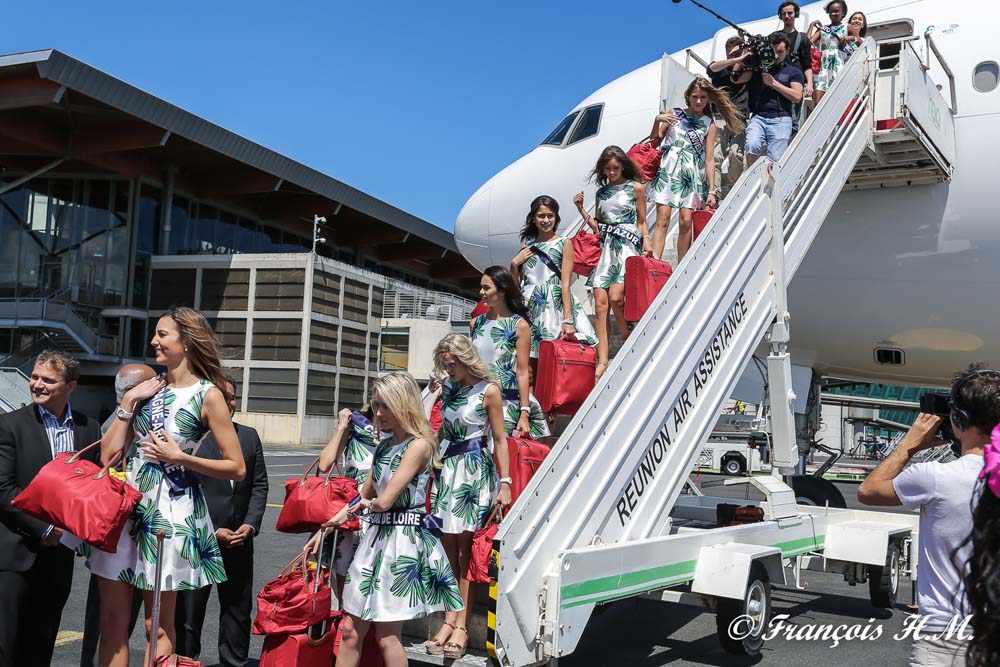 L'arrivée des candidates Miss France 2017 à La Réunion en photos