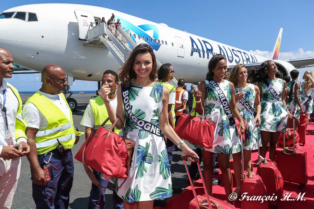 L'arrivée des candidates Miss France 2017 à La Réunion en photos