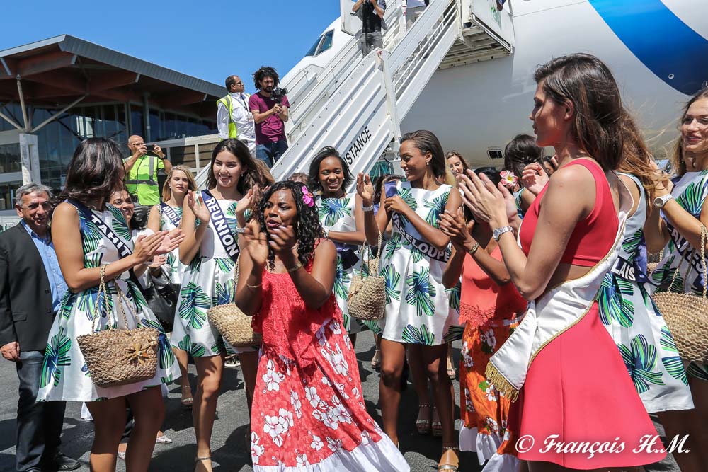 L'arrivée des candidates Miss France 2017 à La Réunion en photos