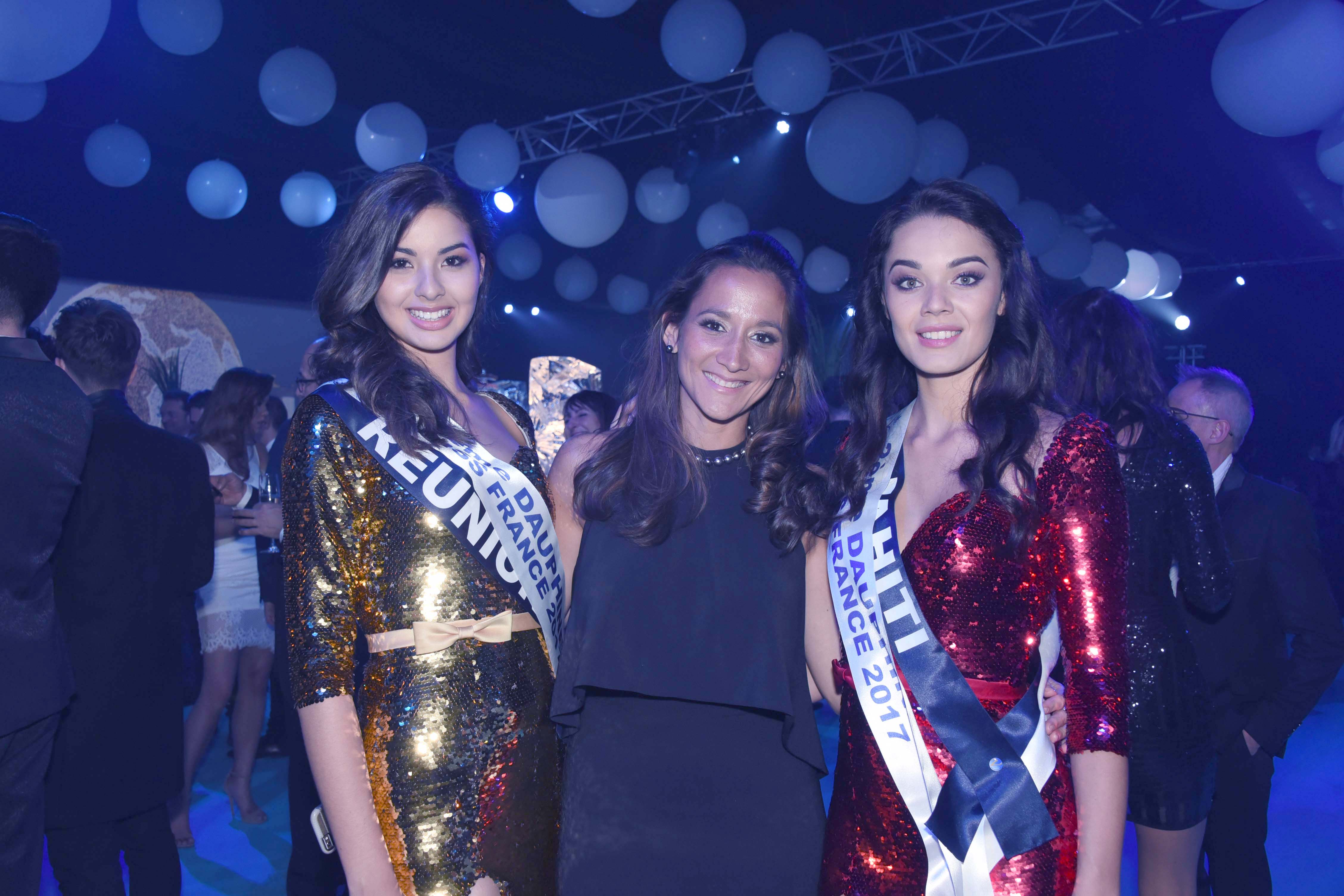 Avec Miss Tahiti et sa déléguée Léiana Faugerat