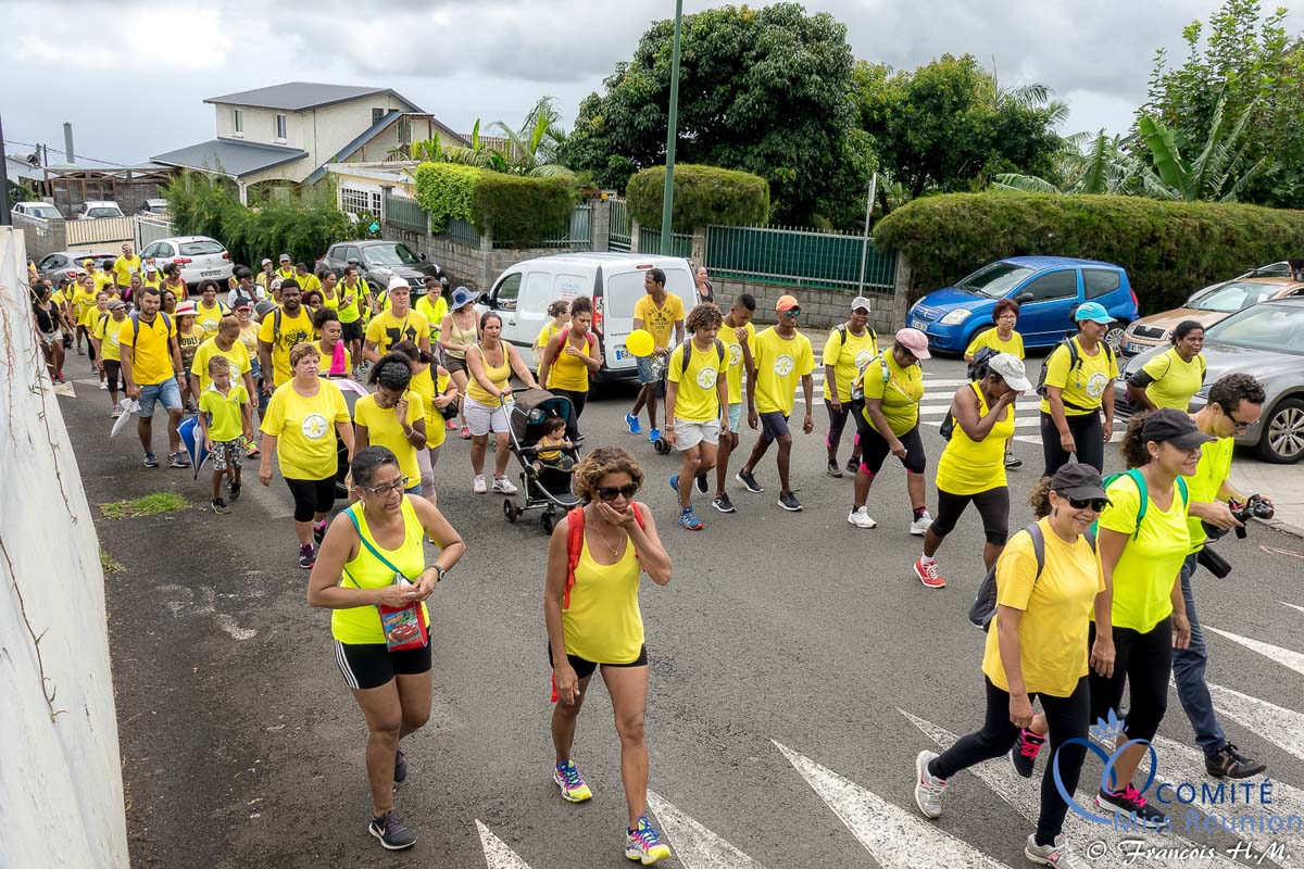 Miss Réunion a participé à l'Endomarch à Trois-Bassins