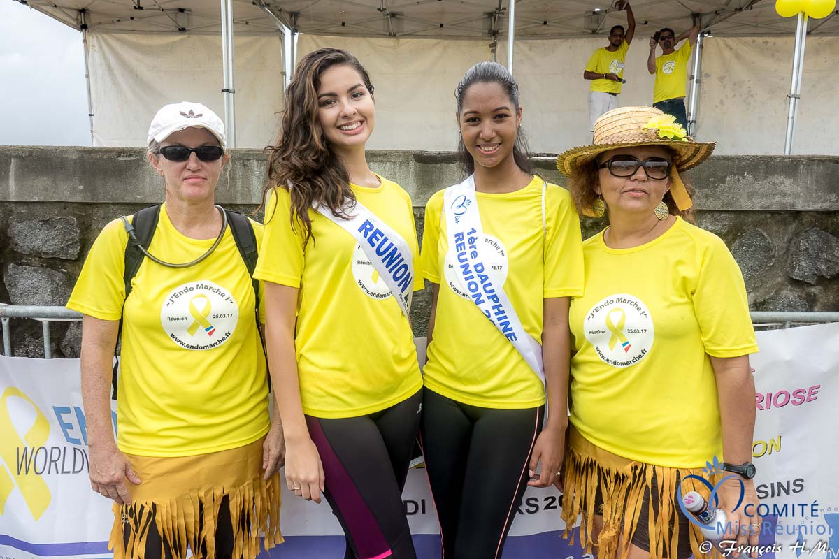 Miss Réunion a participé à l'Endomarch à Trois-Bassins