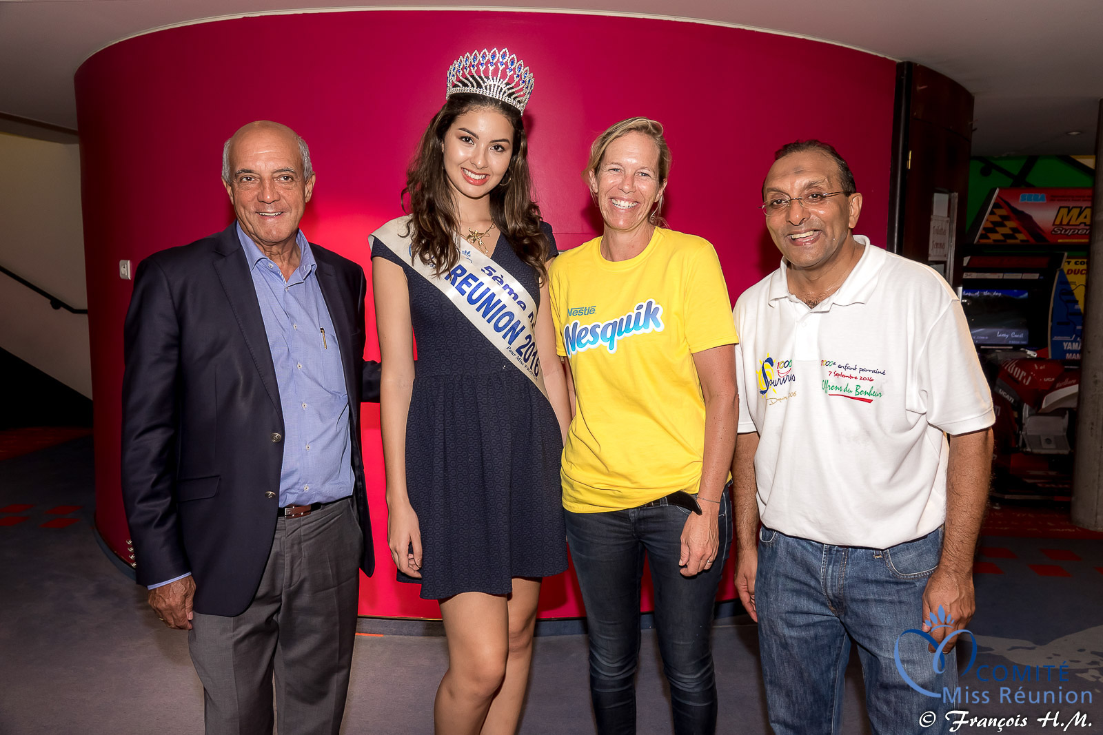 Yves Ethève, président de Mauréfilm et de Ciné Cambaie, Ambre N'guyen, Albane Thiriez et Ibrahim Ingar
