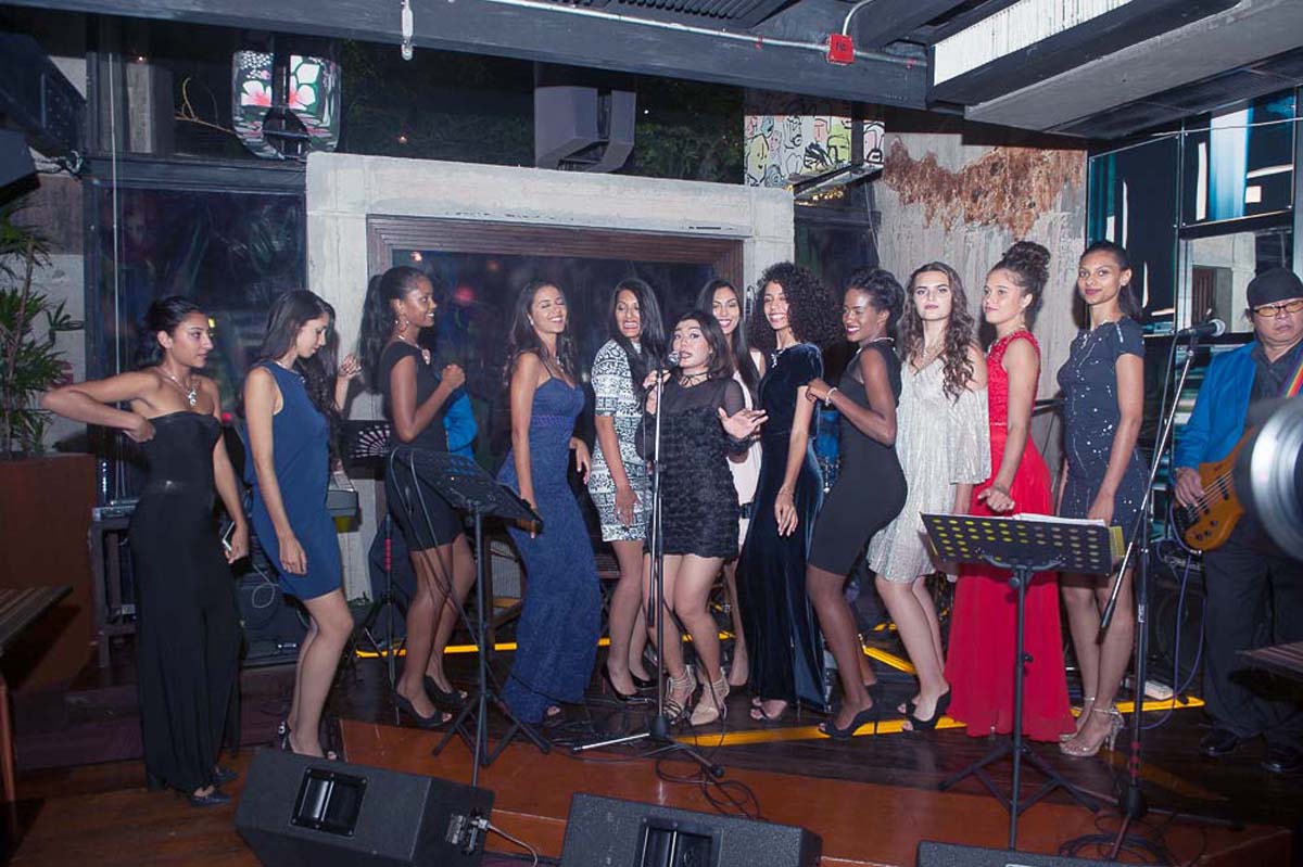 Les 12 candidates à la soirée Siam@Siam à Bangkok