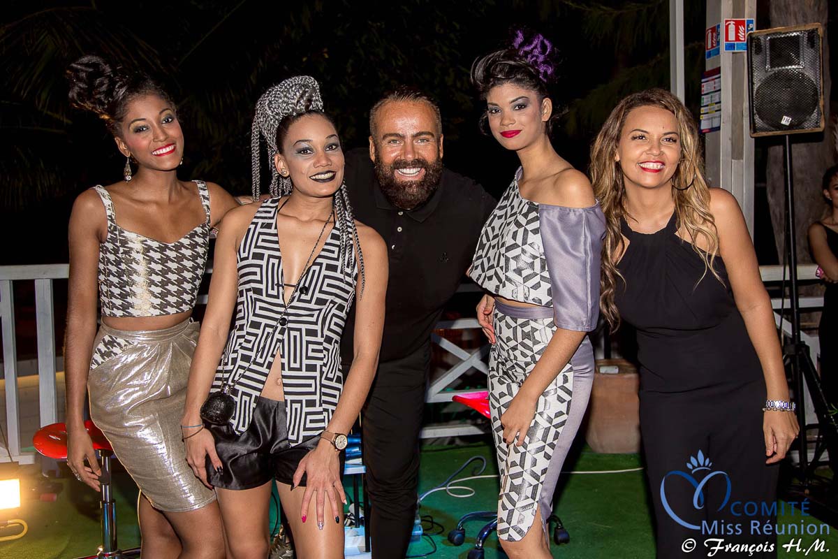 Avec les modèles du show