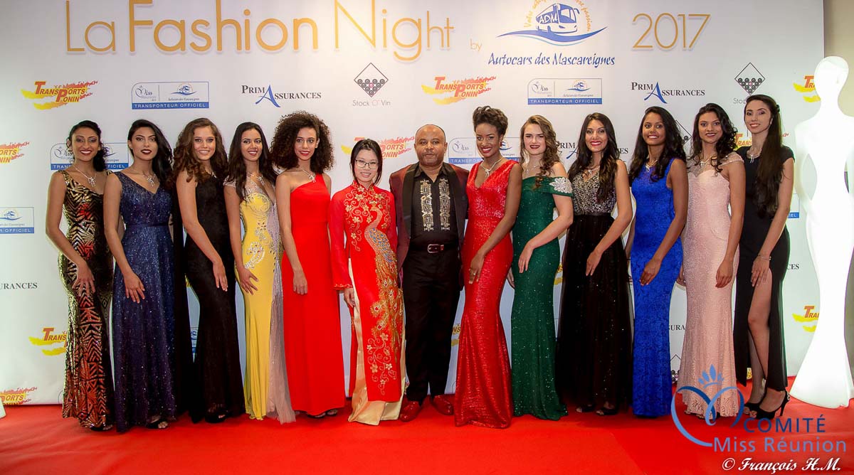Les candidates Miss Réunion à la Fashion Night 2017