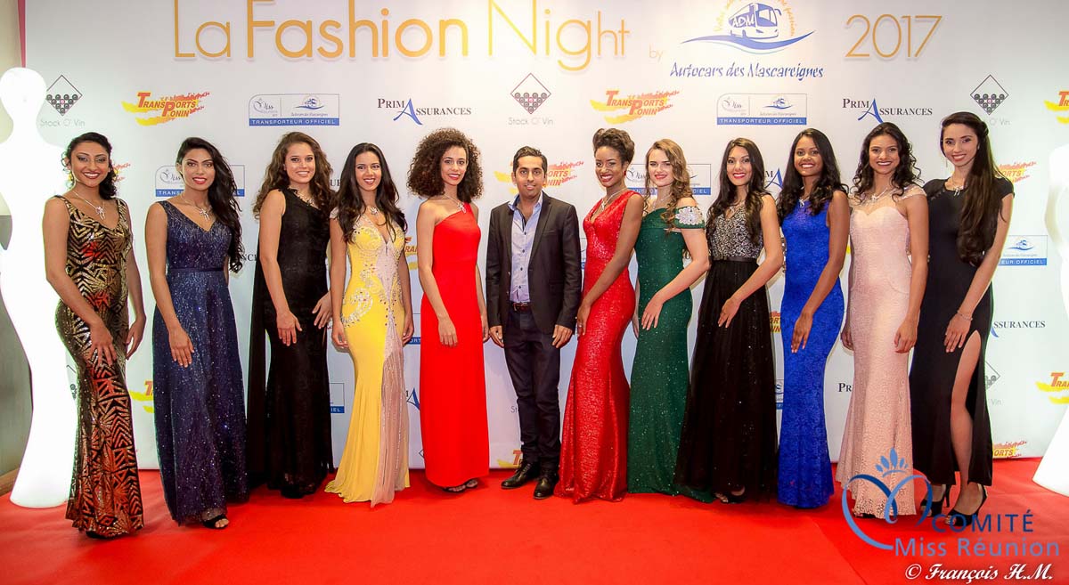 Les candidates Miss Réunion à la Fashion Night 2017
