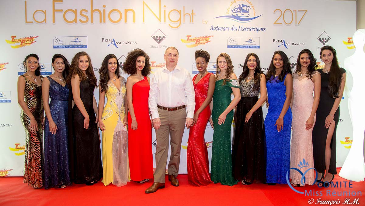 Les candidates Miss Réunion à la Fashion Night 2017