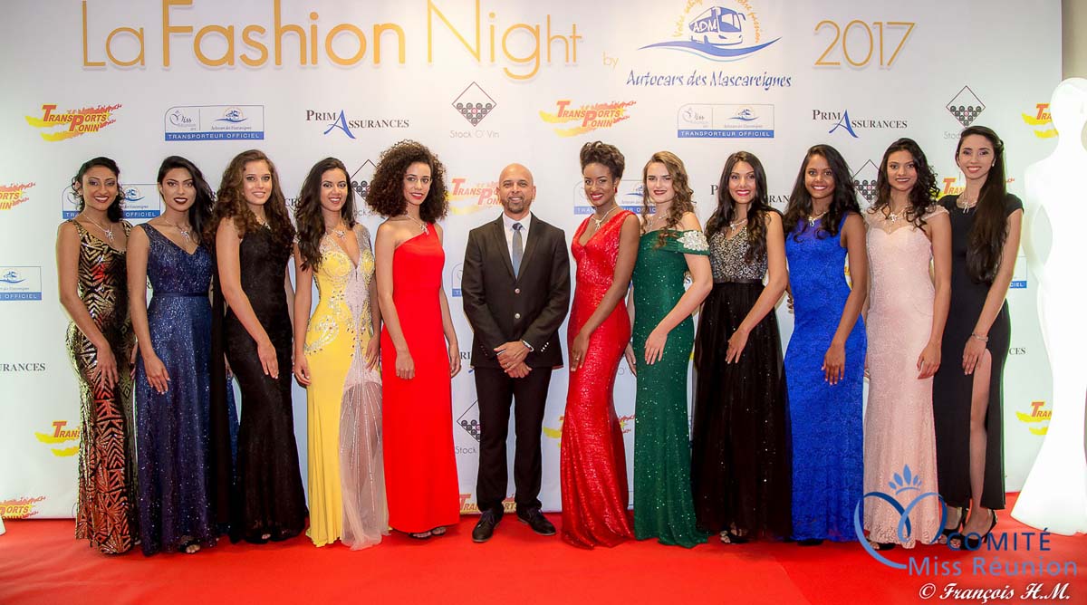 Les candidates Miss Réunion à la Fashion Night 2017