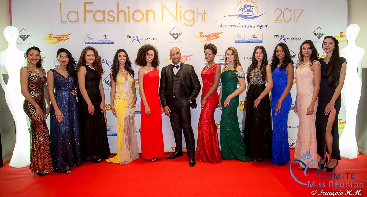 Les candidates Miss Réunion à la Fashion Night 2017